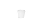 Bucket 5,8l - un approved white - plastic handle - lid incl.