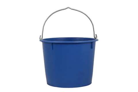 Reinforced bucket 20 l wth bracket - blue - tüv/gs