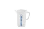 Graduated measuring cup - 1000 ml blue raised scale