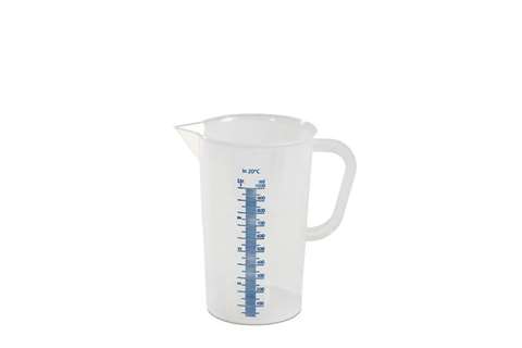 Graduated measuring cup - 1000 ml blue raised scale