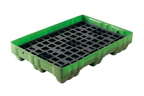 Sump pallet with grid 