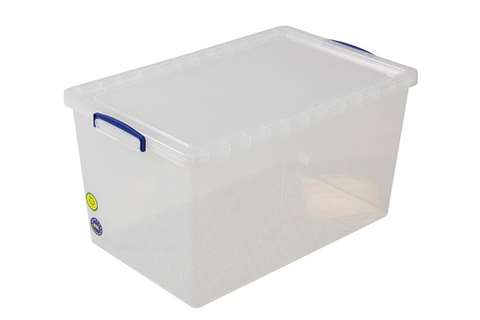 Transparent box lid included 695x440x368 mm - 83l - nestable