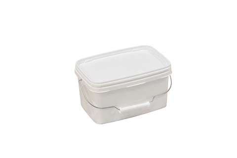 Rectangular hinged bucket - 3,6 l pack - without lid