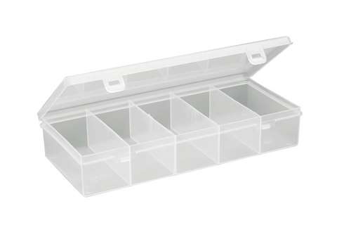 Organizer with fixed compartments (5) 125x270x50 mm - series 5000