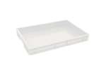Pizzadough crate 600x400x70 mm white closed - budget line (hdpe)