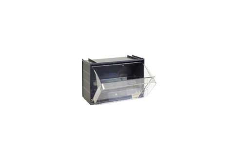 Tilting drawer - 300x155x185 mm 1 space - s. crystal box