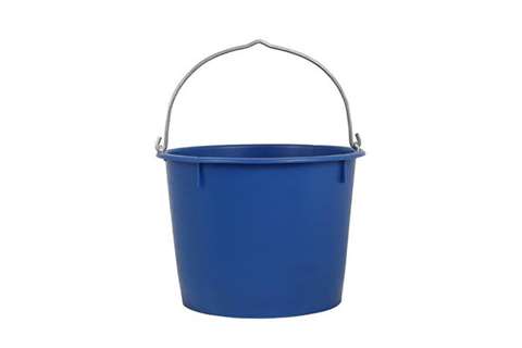 Reinforced bucket 12l - with handle blue - tüv/gs