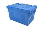 Lidded crate 600x400x365mm - 67l facility pro - euronorm - nestable