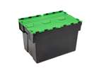 Distribution box - 600x400x400mm black body + coloured lid - recycled
