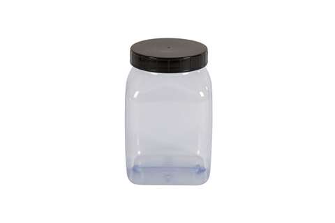 Square container wide opening - 1000ml serie 310 pvc/petg
