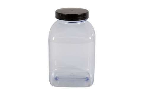 Square container wide opening - 2000ml serie 310 pvc/petg