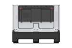 Qubb - Logifold box 1200x800x958mm - 660l - closed - 2 skids - flap door  1 long side 