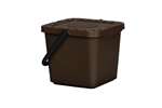 Probbax - ORGANIC WASTE CONTAINER WITH FLIP LID WITH PERFORATED LID - 7L