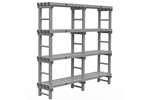  - Rack 1500x400x1900mm - 4 levels - spacing 500mm - bottom clearance 200mm - 2 sections 