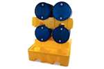 Qubb - Leak tray - 2 lying barrels - 450l 1375x1350x635mm