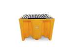 Qubb - SPILLPALLET FOR 1 IBC TANK - 1100L WITH GRID - NOT FOR DE/AT