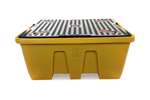 Qubb - SPILLPALLET FOR 1 IBC - 1260 L WITH GRID - NESTABLE