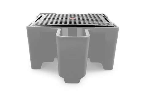 Qubb - Grid for leakage bin REJ-2102 - 1335x1335x50mm  Qubb - Grid for leakage bin REJ-2102 - 1335x1335x50mm