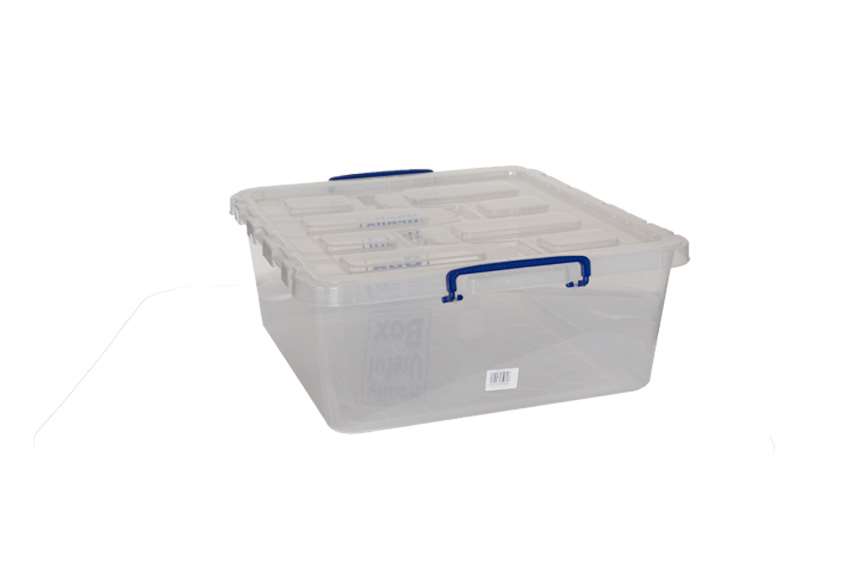 Solvable Box Really Useful Box - Transparent nestable reinforced box 31,5l stackable on