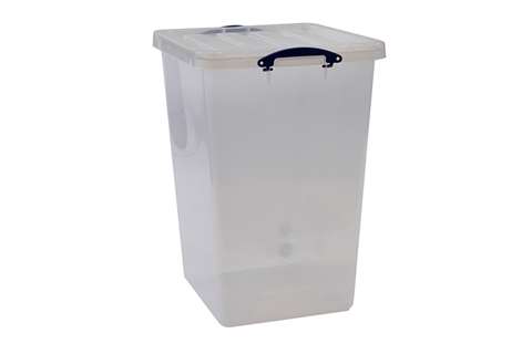 Transparent box incl lid 106l 520x470x690mm
