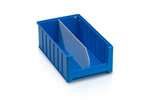Qubb - Longitudinal divider with cut-outs shelf tray Blue Box - 400x140mm 
