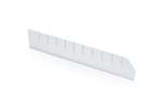 Qubb - Longitudinal divider with cut-outs shelf tray Blue Box - 600x90mm 