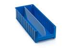 Qubb - Longitudinal divider with cut-outs shelf tray Blue Box - 600x140mm 