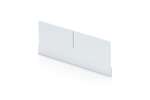 Qubb - Transverse divider with cut-outs shelf tray Blue Box - 234x90mm 