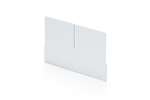 Qubb - Transverse divider with cut-outs shelf tray Blue Box - 234x140mm 