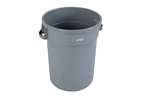 Round waste container - 80 l - grey withhout lid - ø 570 x 610 mm