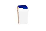 Qubb - Waste bin with hinged lid 50l 315x390x670mm