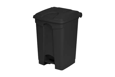 Probbax - Rectangular step-on waste bin 45l - 410x398x600mm - 50% recycled  Probbax - Rectangular step-on waste bin 45l - 410x398x600mm - 50% recycled
