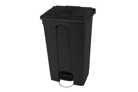 Probbax - Rectangular step-on waste bin 90l - 500x412x820mm - 50% recycled  Probbax - Rectangular step-on waste bin 90l - 500x412x820mm - 50% recycled
