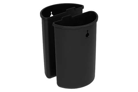 Probbax - Round waste basket 10l - 2 compartiments - insert black 5l  Probbax - Round waste basket 10l - 2 compartiments - insert black 5l
