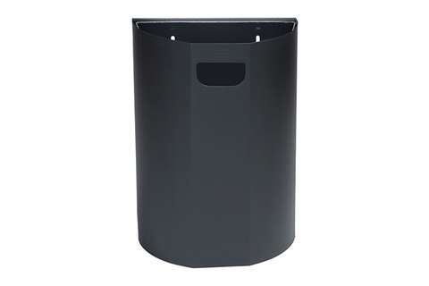 Probbax - Half-round wall bin - 20l - 350x190x495mm - incl. wall mounting  Probbax - Half-round wall bin - 20l - 350x190x495mm - incl. wall mounting