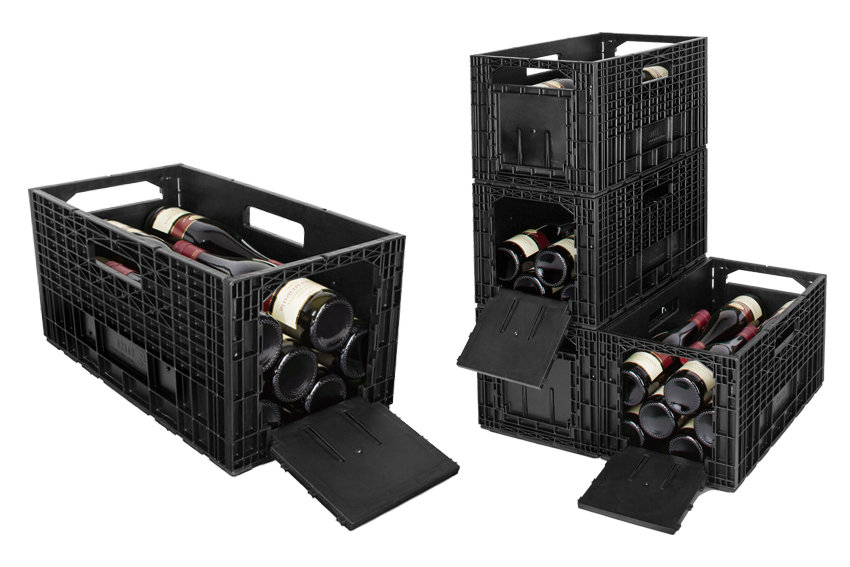 Foldable boxes for 75 cl wine bottles