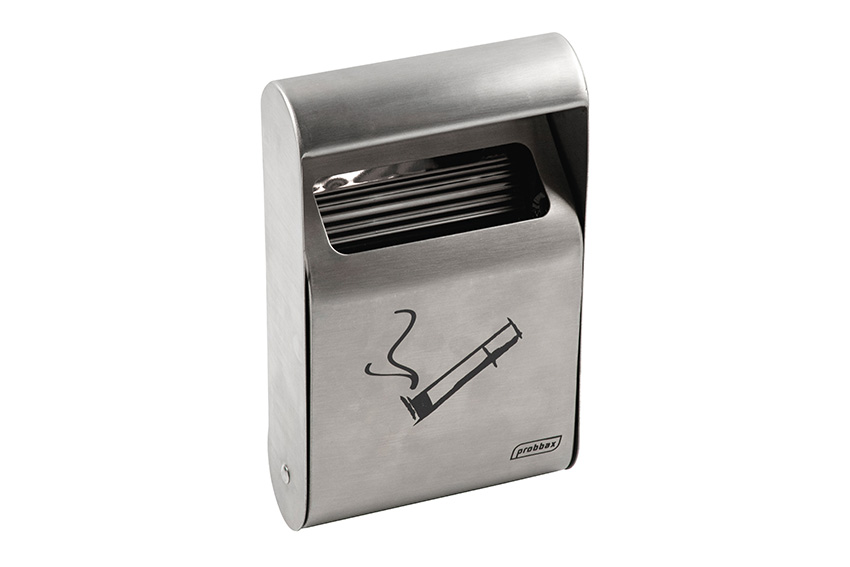 Rectangular wall-mounted ashtray 1.5l - up to 150 butts 