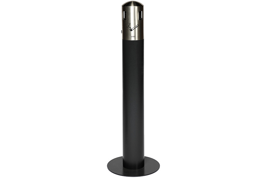 Staande asbak met basis - 5l - 1500 peuken - ø 310 x 980mm 