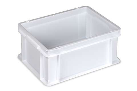 EN stapelbak Food natural 16l - 400x300x170mm - gesloten wanden en bodem - gesloten handgrepen