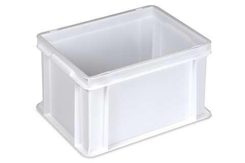 EN stapelbak Food natural 21l - 400x300x220mm - gesloten wanden en bodem - gesloten handgrepen