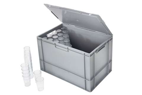 Transportbox für Mehrwegbecher - 600x400x400mm