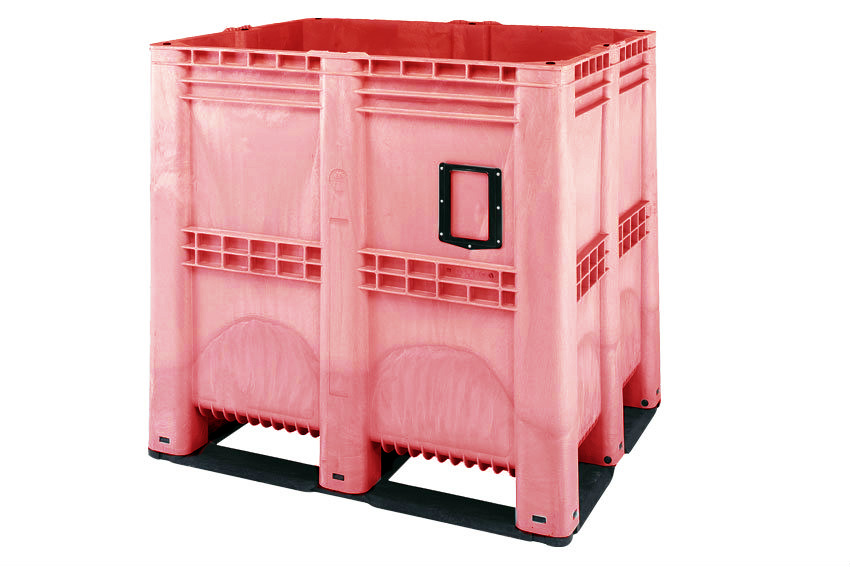 Supervolumenbox 1400l - 1300x1150x1250mm - geschlossen - 3 Kufen 