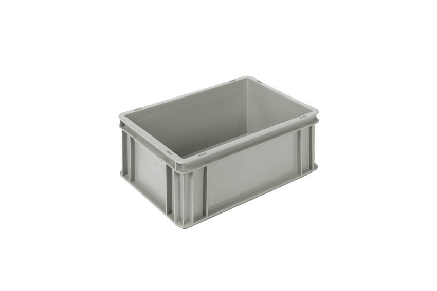 EN Stacking bin Classic 15l - 400x300x170mm - closed sides and bottom - closed handles 