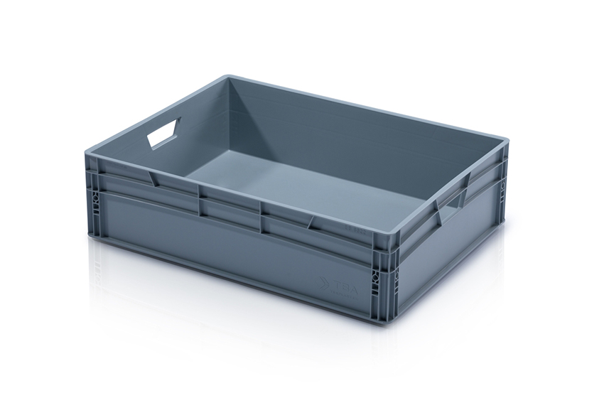 EN Stacking bin Classic 89l - 800x600x220mm - closed sides and reinforced closed bottom 