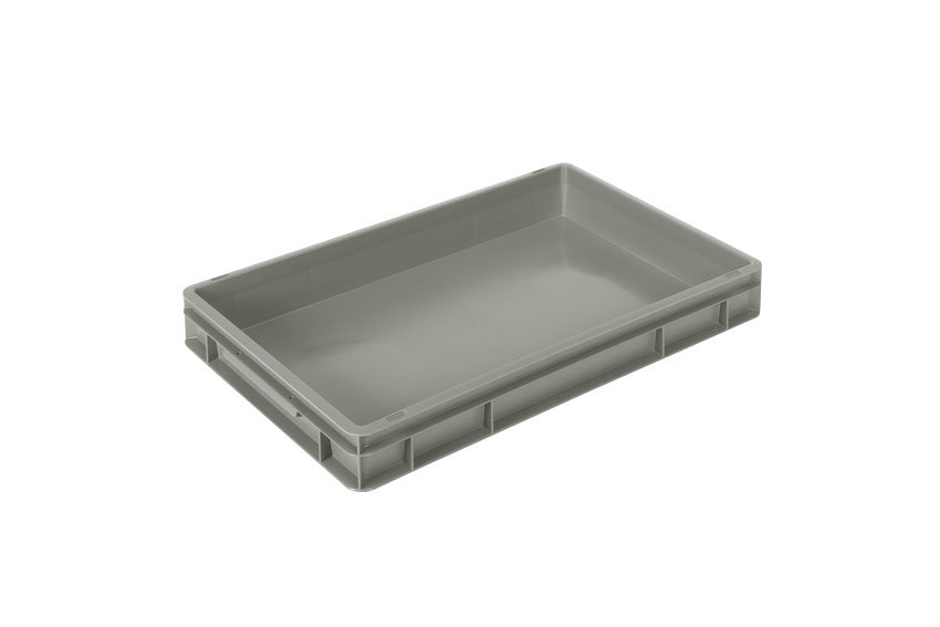 EN Stacking bin Classic 14l - 600x400x75mm - closed sides and bottom - closed handles 