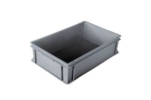 EN Stapelbak Classic 23l - 600x400x120mm - gesloten wanden en bodem - gesloten handvaten