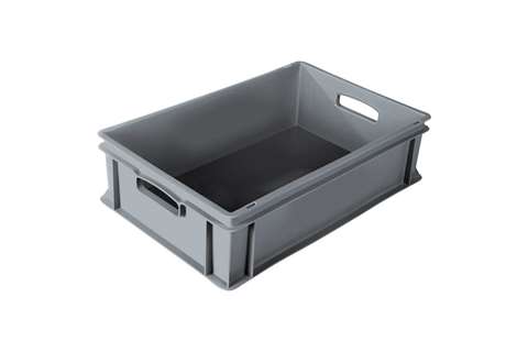 EN Stapelbak Classic 34l - 600x400x170mm - gesloten wanden en bodem - open handvaten