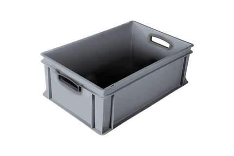 EN Stapelbak Classic 44l - 600x400x220mm - gesloten wanden en bodem - open handvaten