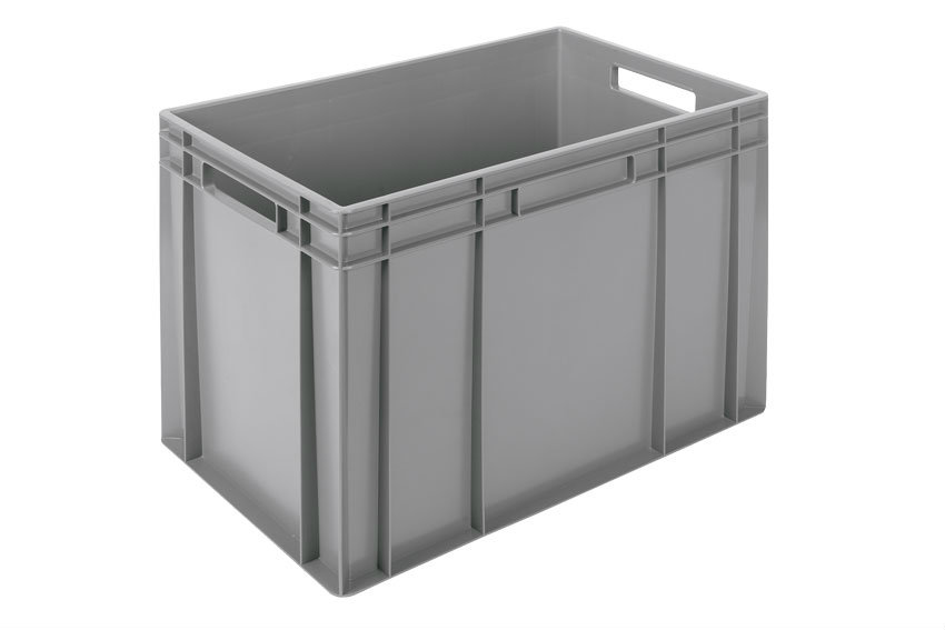 EN Stacking bin Classic 83l - 600x400x420mm - closed sides and bottom - open handles 