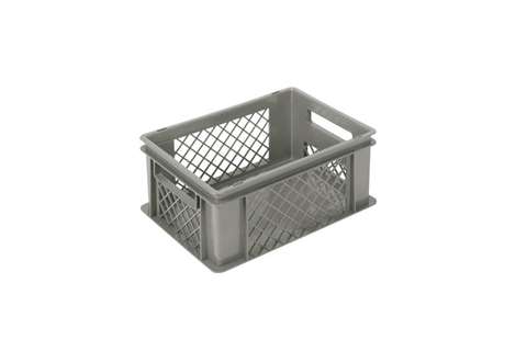 EN Stacking bin Classic 16l - 400x300x170mm - perforated sides and closed bottom